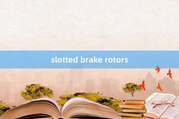 slotted brake rotors