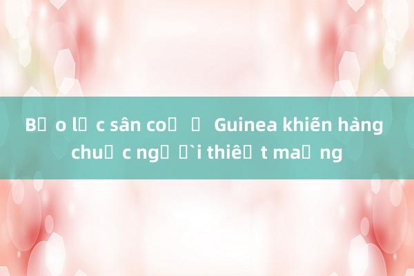 Bạo lực sân cỏ ở Guinea khiến hàng chục người thiệt mạng