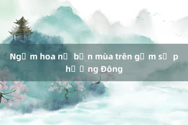 Ngắm hoa nở bốn mùa trên gốm sứ phương Đông